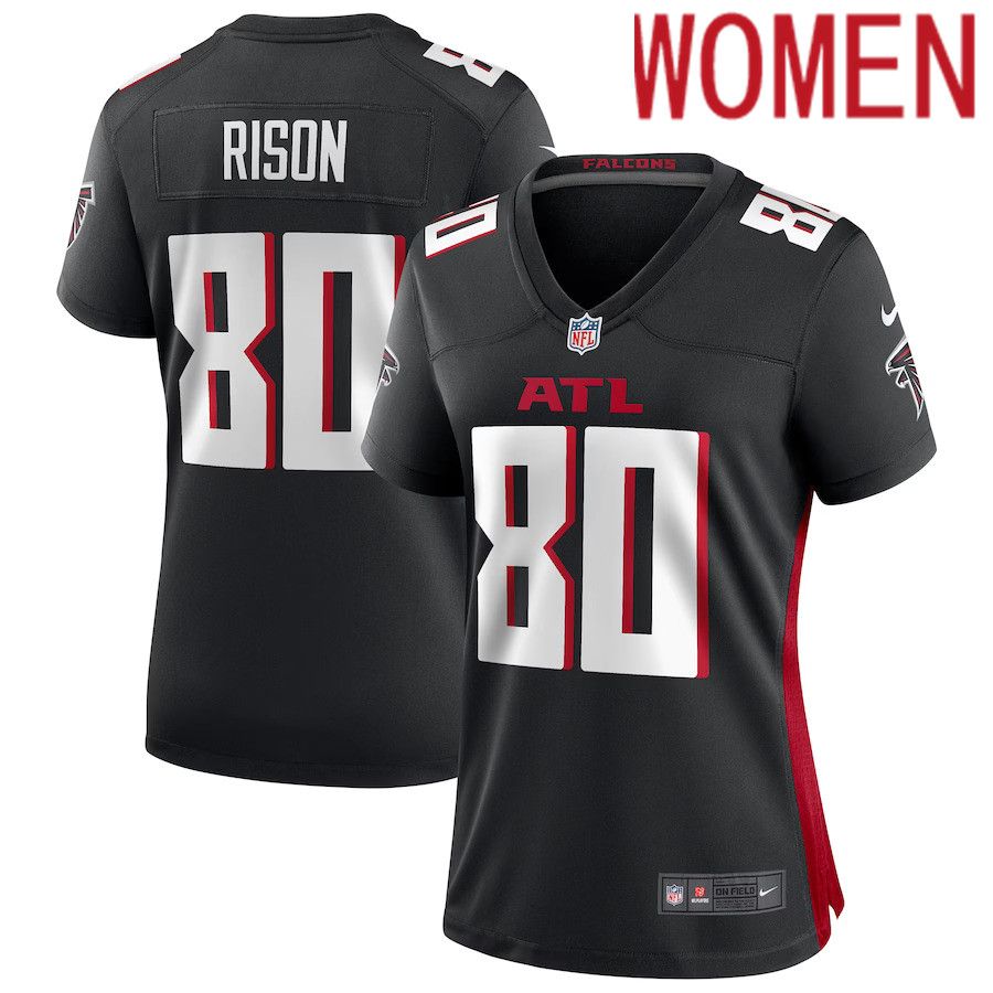 Women Atlanta Falcons 80 Andre Rison Nike Black Game Retired Player NFL Jersey